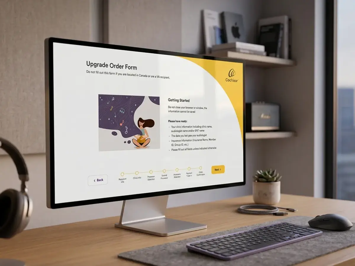 Cochlear Micro-site landing